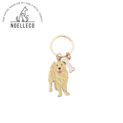 Golden Retriever keyring