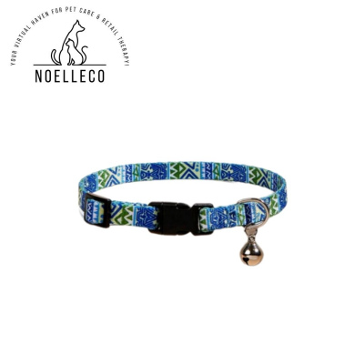 Cat Collar - Blue and Green 